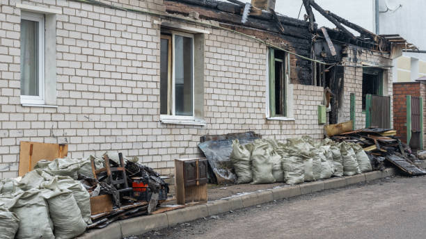 Professional Fire Damage Removal technician working in Jackson, KY